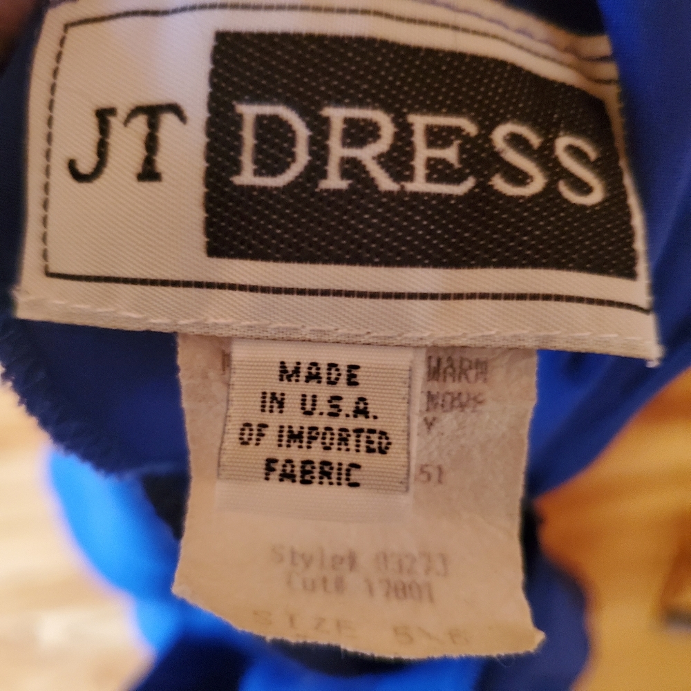1980s JT Dress Royal Blue Career Dress‎ - Picture 7 of 7